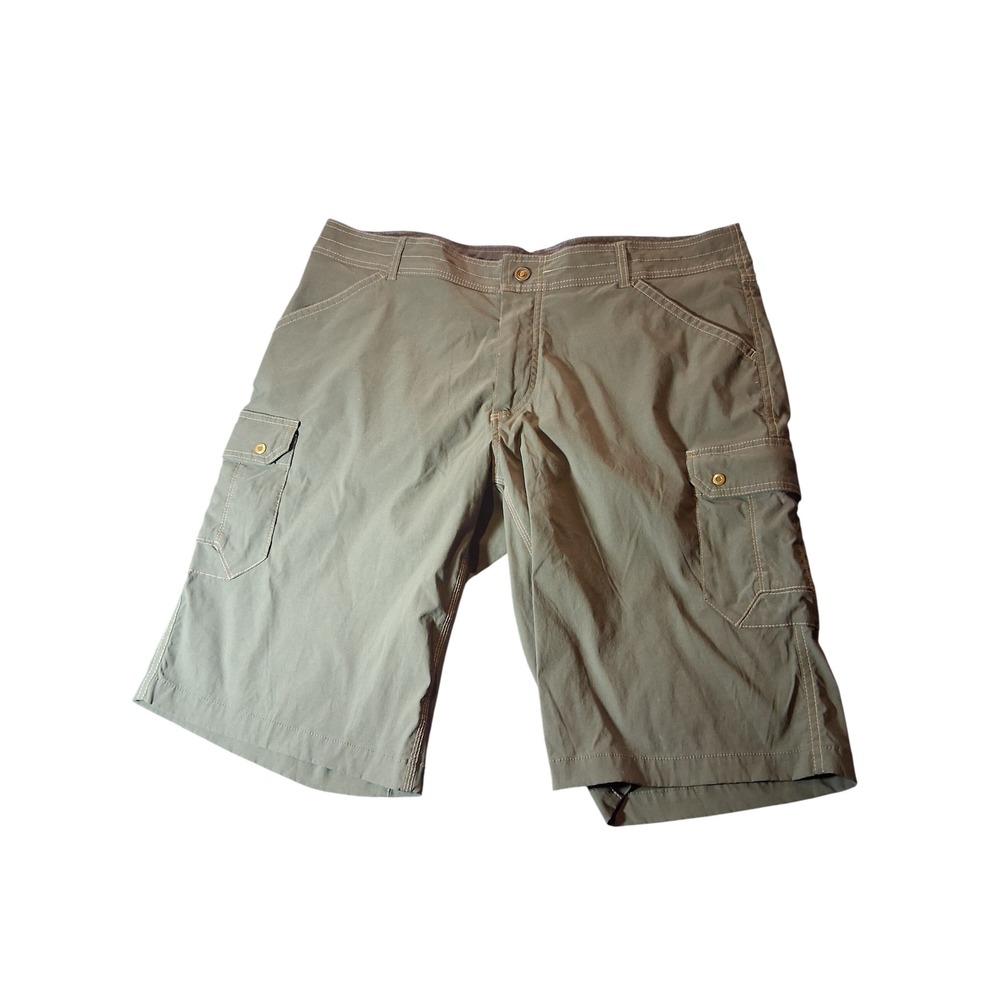 Kuhl Mens Renegade Cargo Shorts Size 40 Olive Green Hiking Outdoor Lightweight